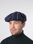 Кепка STETSON арт. 6810701 8-PANEL CAP VIRGIN WOOL (синий / бежевый)